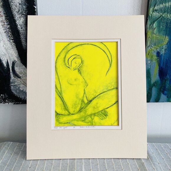 Art Print Nude Filled With Light Charleston SC Artist Signed Helen Duckworth Y2K - Picture 5 of 14